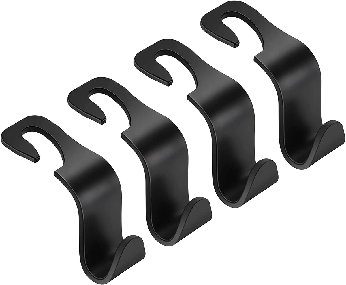 Car Seat Back Hook Set – Universal Headrest Organizer Hanger for Bags & Groceries