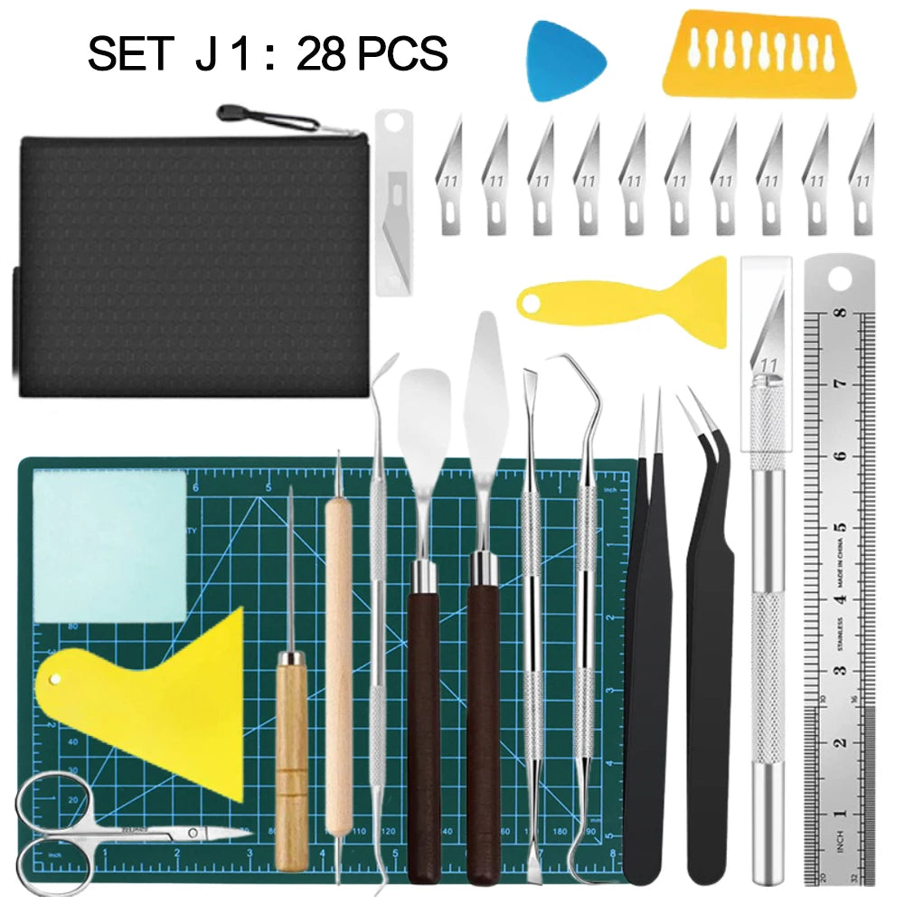 Vinyl and Sicker Weeding Tool Set, DIY Kit. Silhouettes, Cameos, Lettering, Scrapbooking