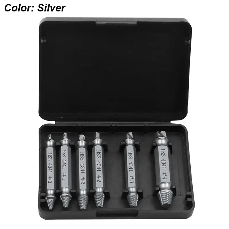 Damaged Screw Extractor Set – HSS Drill Bit Kit for Stripped & Broken Screws