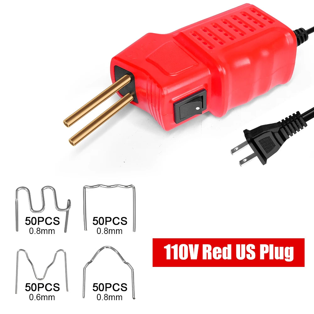 Hot Stapler Gun Bumper Repair Kit 110V 220V 50W, Garage Tools Car Plastic Welding Machine