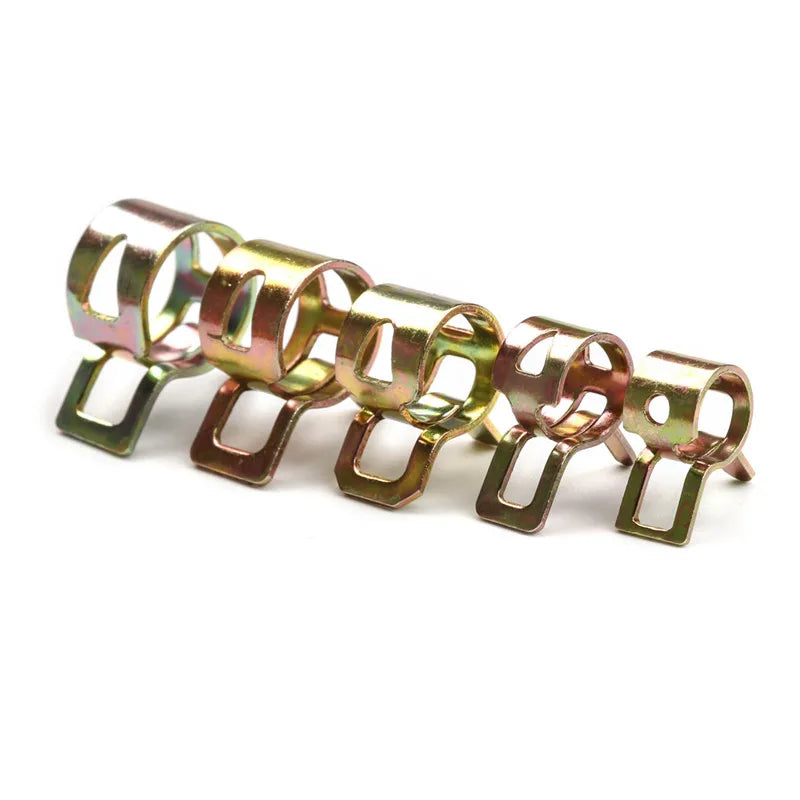 Spring Hose Clip Assortment Kit – Fuel, Oil & Water Line Clamps for Cars & Trucks