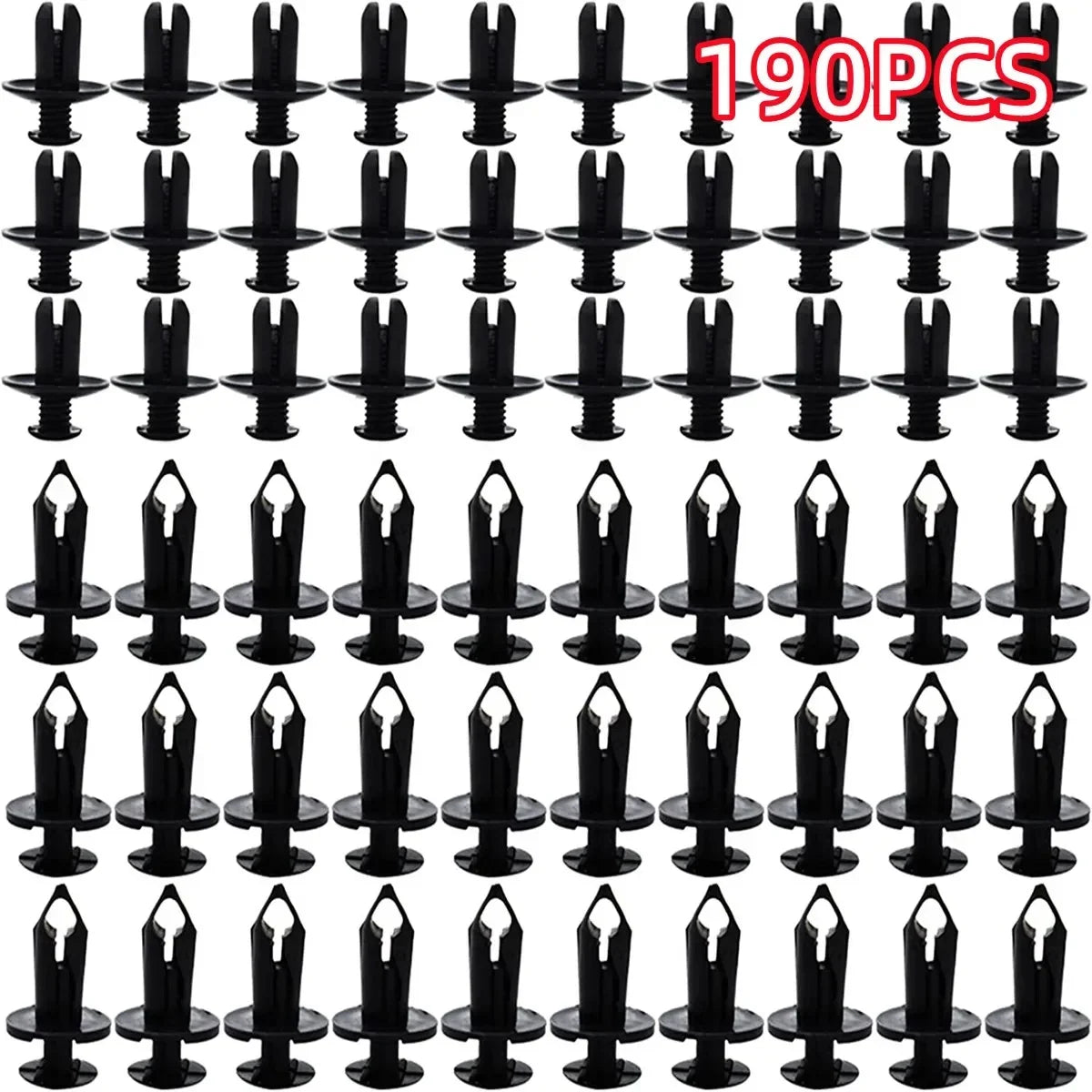 Push Retainer Mixed 13 Sizes Box, Bumper, Door Panel, interior Liner for All Cars & Vans