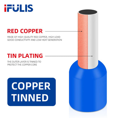 Insulated Wire Ferrule Terminal Assortment (Multi-Gauge)