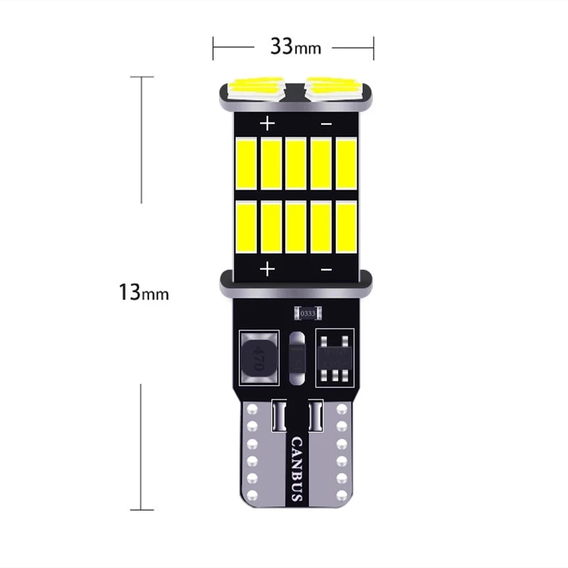 RXZ T10 W5W Canbus LED Bulb – SMD Instrument & Dome Light, No Error (12V, 6000K)