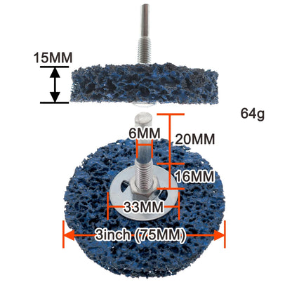 Coral Grinding Disc for Angle Grinders 1pc for Wood and Metal Fiberglass Work