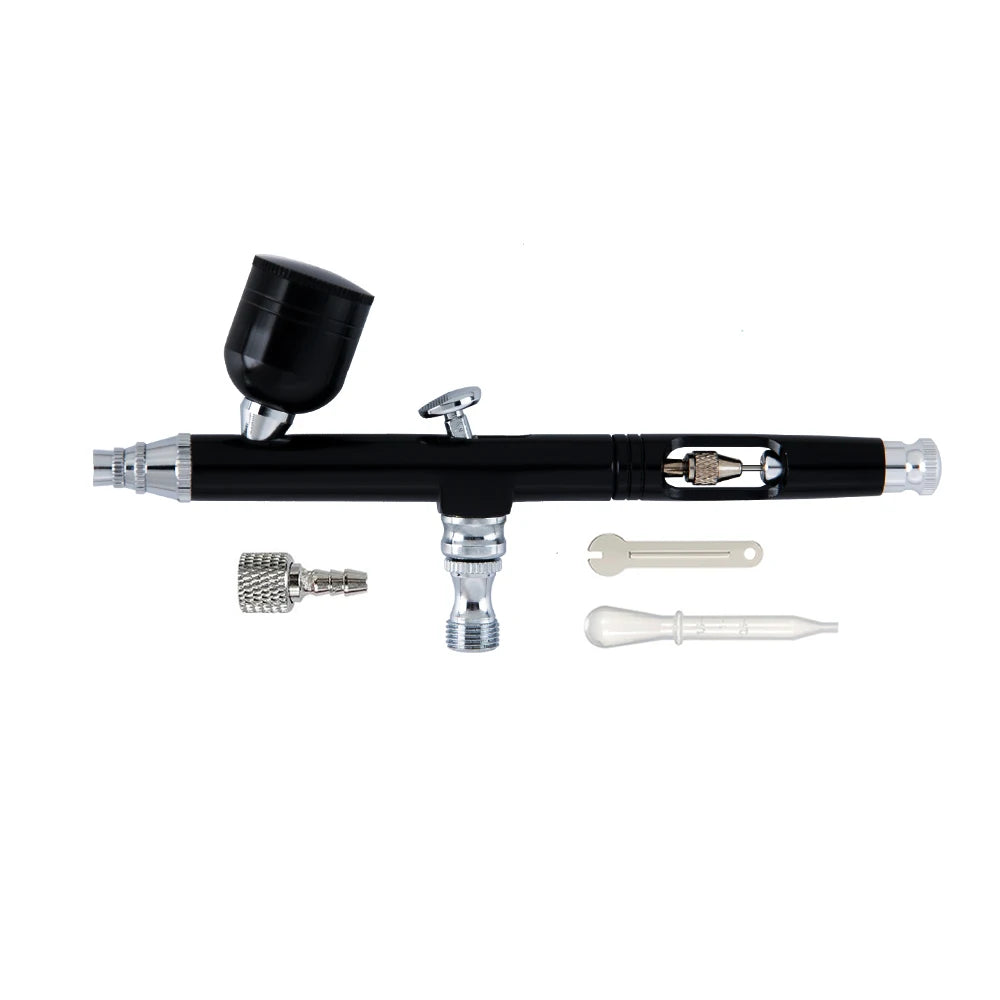 Dual-Action Airbrush Gun 0.3mm – Gravity Feed Spray Gun for Custom Paint & Detail Work