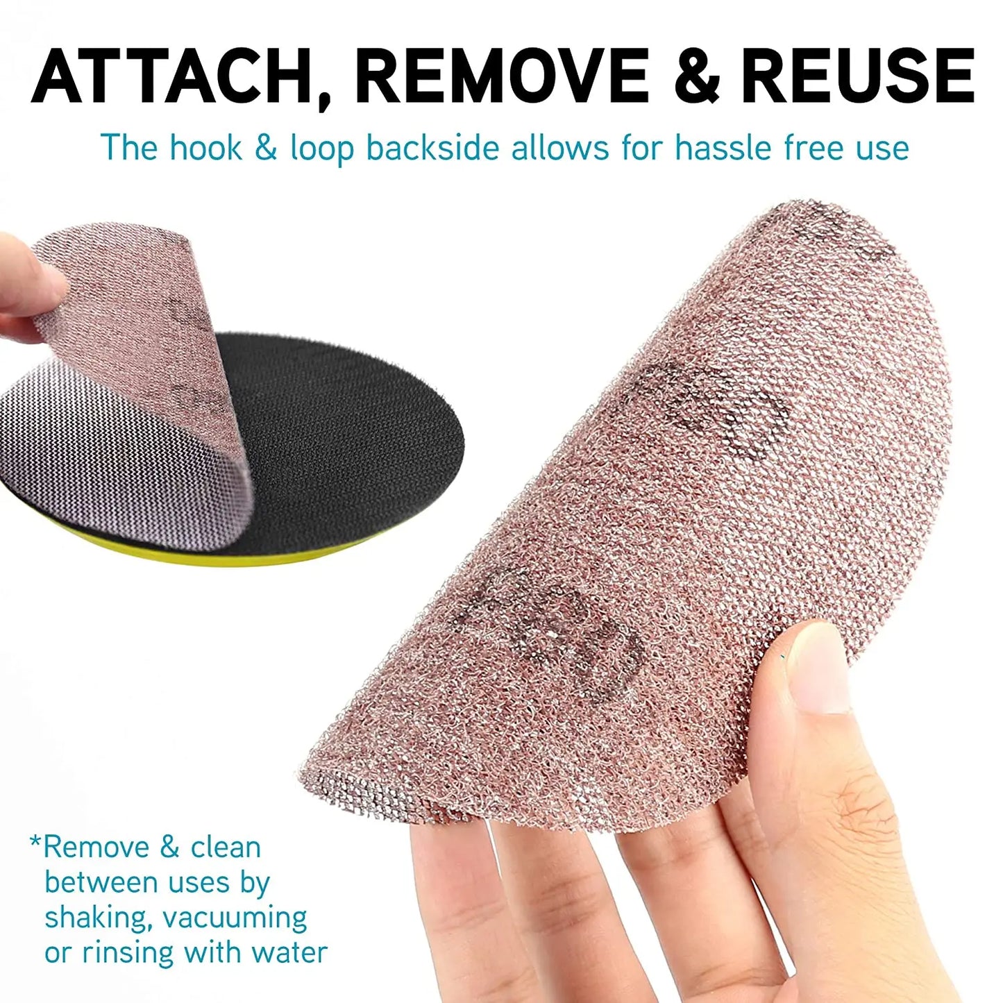 Mesh Disc Sandpaper, Official VIBRATITE 150mm/6 Inch, 80-600Grit 60Pcs