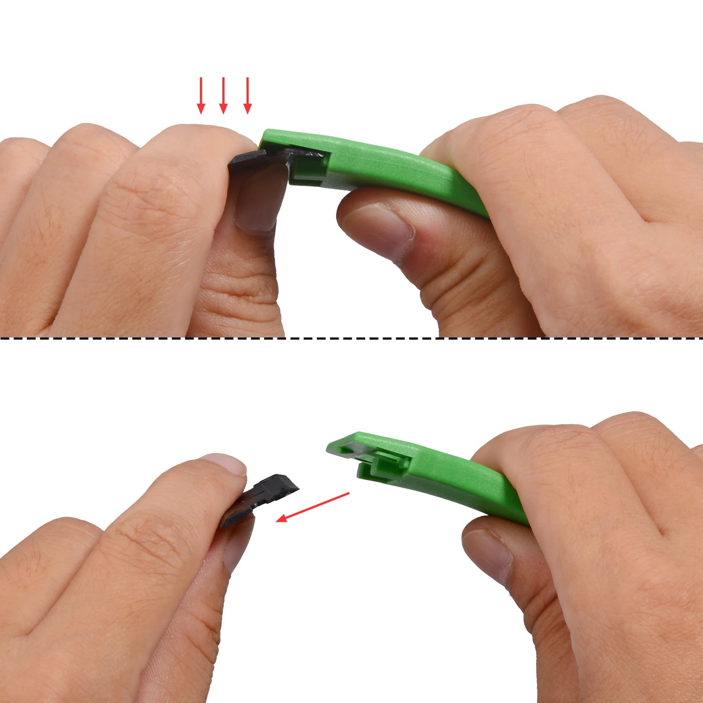 Plastic Razor Blade Double Edged 100pcs - Window Glass Scraper, Wrapping Squeegee,Tools