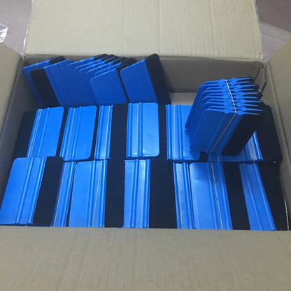 Plastic Squeegee's Felt Edge, Wrapcutter or Scraper Vinyl For Car Wrapping 50/100/200 pieces