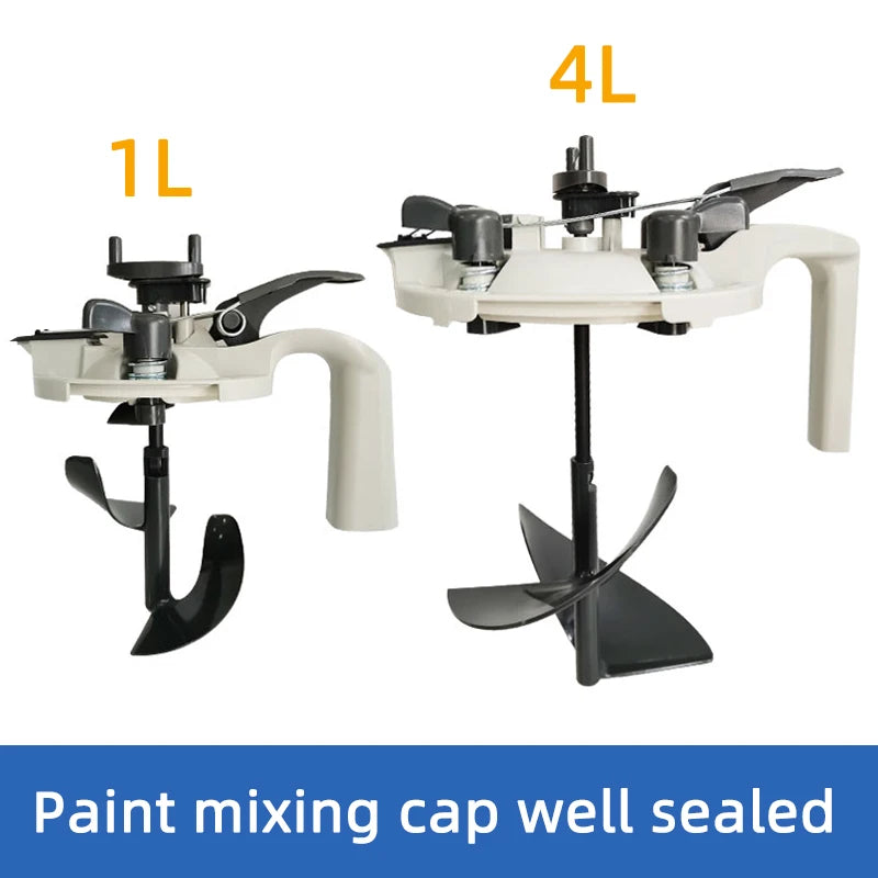 Paint Slurry Mixing Cover & Agitator Tool – Sealing Lid for 1L/4L Paint Cans