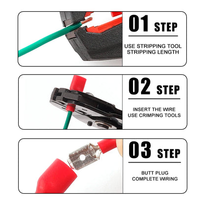 FDD/MDD 6.3mm Spade Terminal Connectors (50pcs)