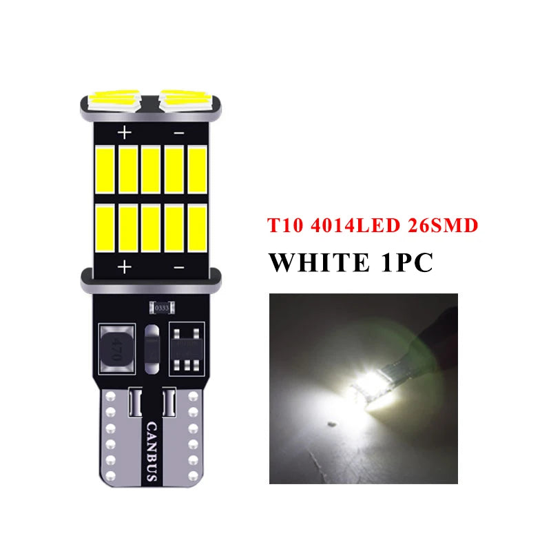 RXZ T10 W5W Canbus LED Bulb – SMD Instrument & Dome Light, No Error (12V, 6000K)