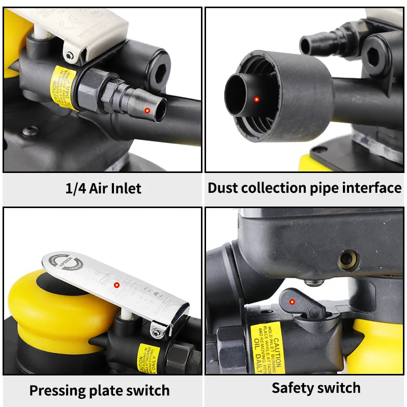 Pneumatic Air Square Sanding Machine (Mirka MIRKA Clone) 70x198mm, 90x180 and 70x100
