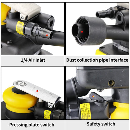 Pneumatic Air Square Sanding Machine (Mirka MIRKA Clone) 70x198mm, 90x180 and 70x100