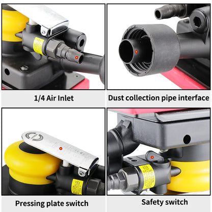 Pneumatic Air Square Sanding Machine (Mirka MIRKA Clone) 70x198mm, 90x180 and 70x100