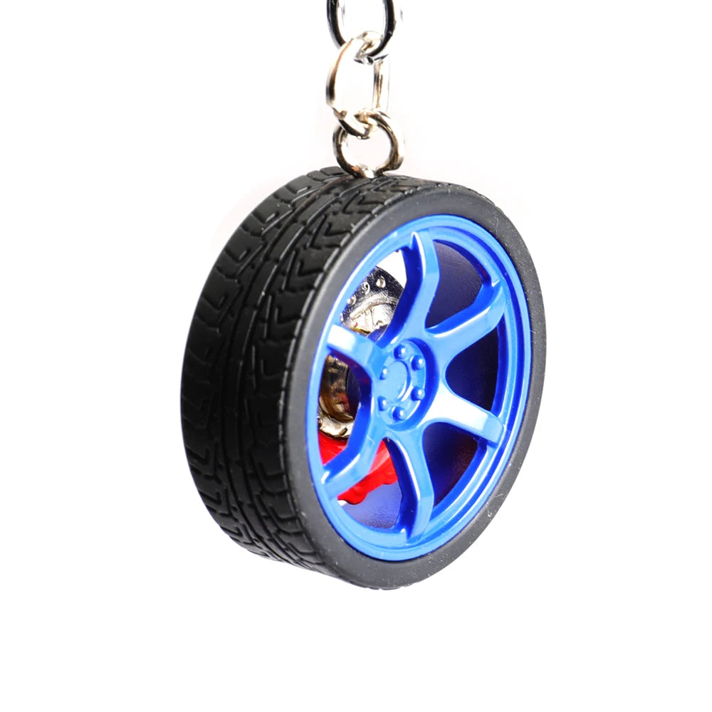 Wheel Keychain - TE37 TOYOTA Style with Aluminum Brake