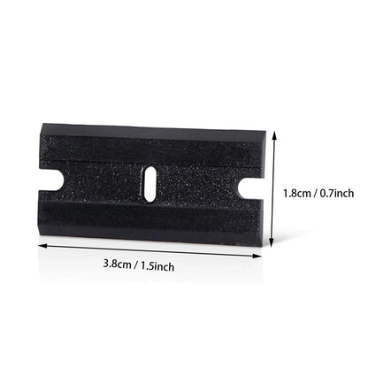 Plastic Razor Blade Double Edged 100pcs - Window Glass Scraper, Wrapping Squeegee,Tools