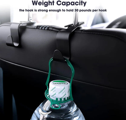 Car Seat Back Hook Set – Universal Headrest Organizer Hanger for Bags & Groceries