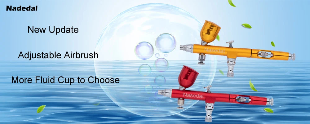 Dual-Action Airbrush Gun 0.3mm – Gravity Feed Spray Gun for Custom Paint & Detail Work