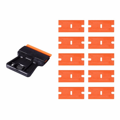 Plastic Razor Blade Double Edged 100pcs - Window Glass Scraper, Wrapping Squeegee,Tools