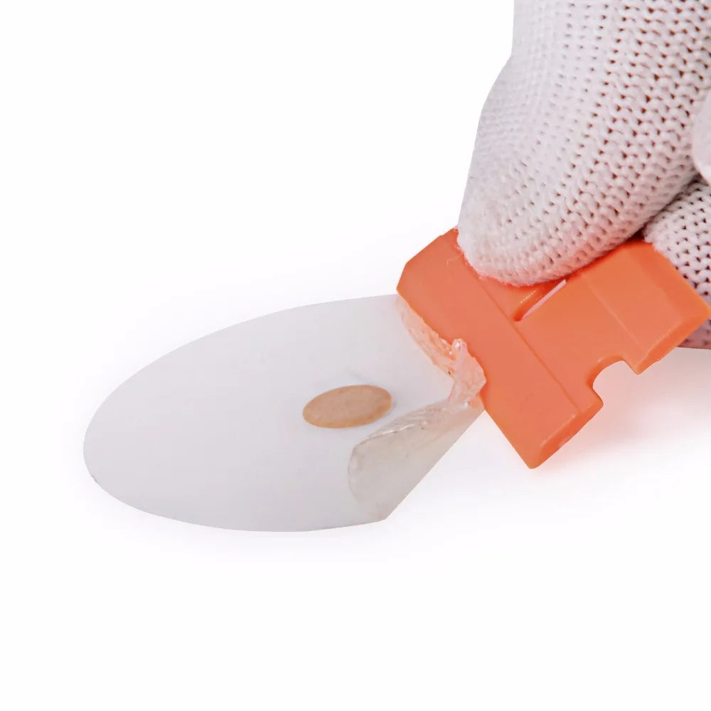 Plastic Razor Blade Double Edged 100pcs - Window Glass Scraper, Wrapping Squeegee,Tools