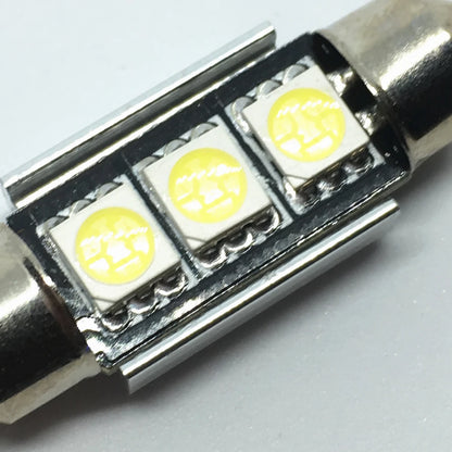 C5W 12V LED Lamp, SMD 5050 Light, 10pcs 36,39 & 41mm. CANBUS Error Free