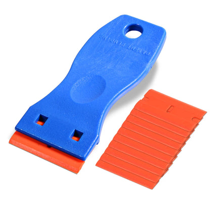 Plastic Razor Blade Double Edged 100pcs - Window Glass Scraper, Wrapping Squeegee,Tools