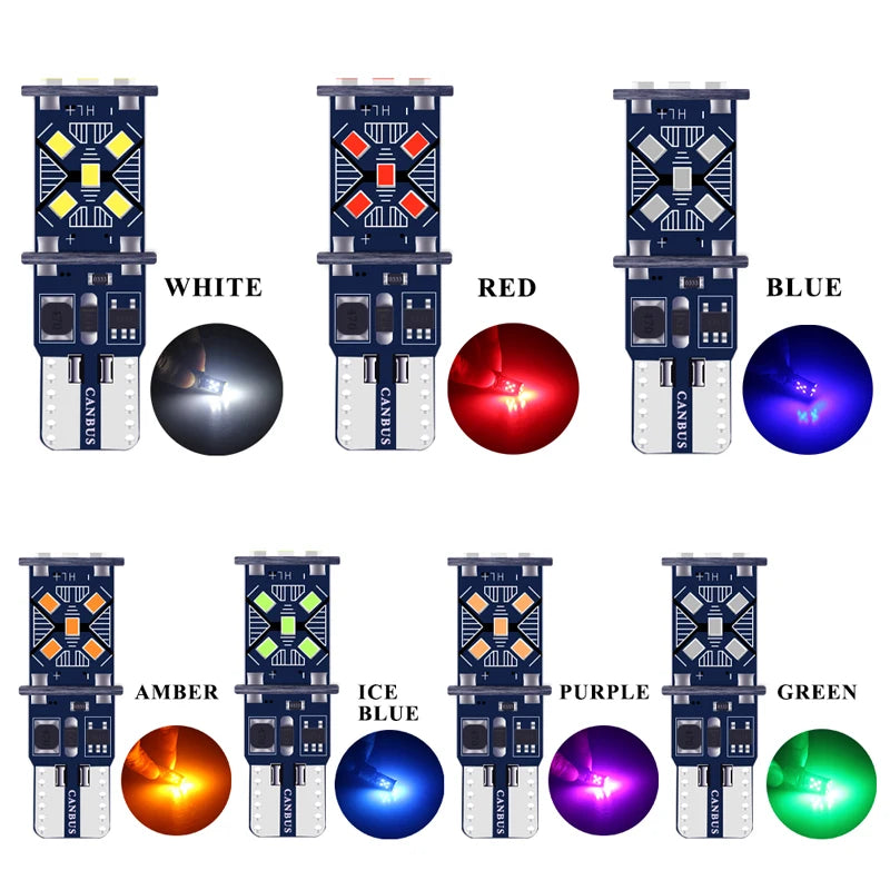 RXZ T10 W5W Canbus LED Bulb – SMD Instrument & Dome Light, No Error (12V, 6000K)