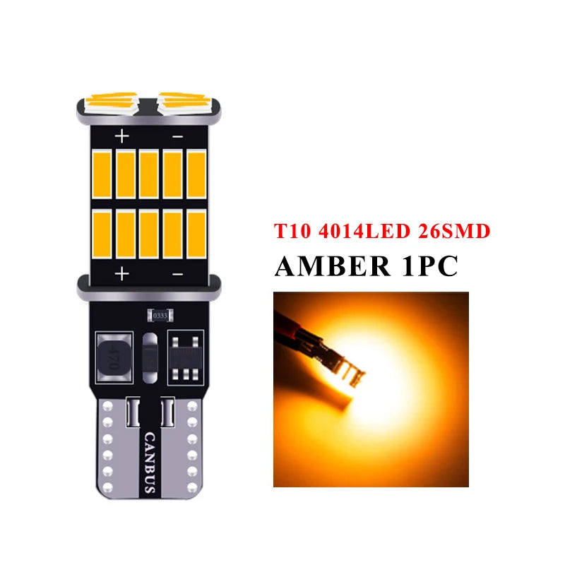 RXZ T10 W5W Canbus LED Bulb – SMD Instrument & Dome Light, No Error (12V, 6000K)