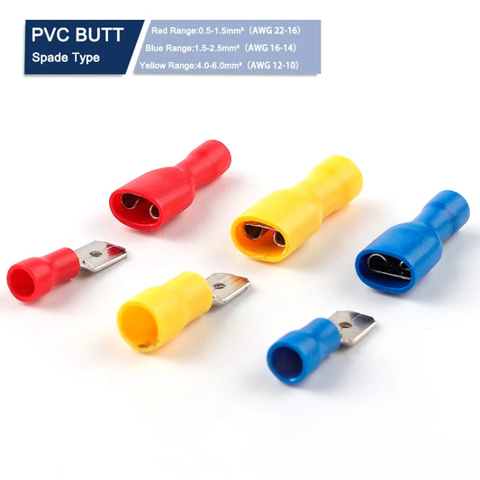 FDD/MDD 6.3mm Spade Terminal Connectors (50pcs)