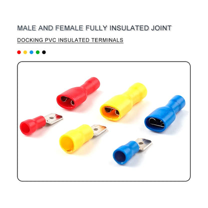 FDD/MDD 6.3mm Spade Terminal Connectors (50pcs)