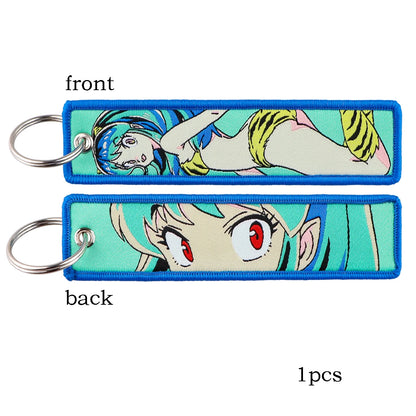 Embroidered Keychain - Sexy Anime Girls Manga Style