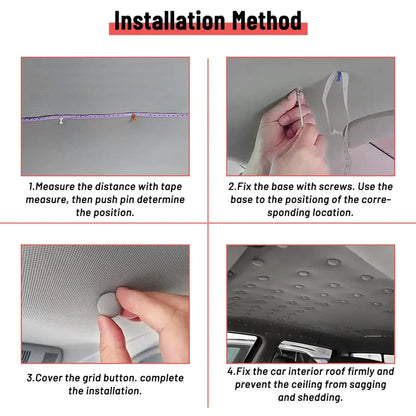 Car Roof Repair Kit – 90 Staples, Screwdriver, Tape & Colored Needles