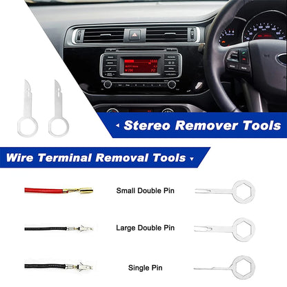 Pry Tool Kit (Blue) - Car Interior Removal Kit, Easy To Pry Fasteners ,Door Clips And More