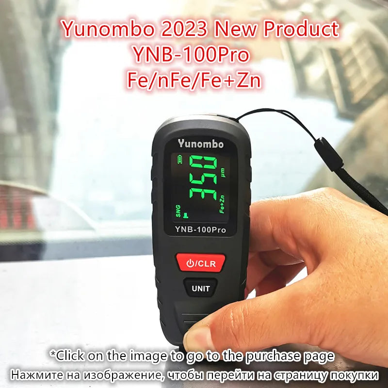 Digital Paint Thickness Gauge – Backlit LCD Coating Thickness Meter for Car Bodywork