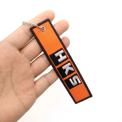 Embroided Keychain - Type R, Eat Sleep Race, HKS, BIRDE, Tein and more!