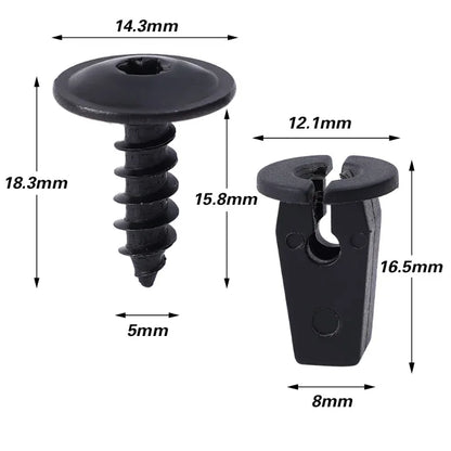 Torx Screw & Retainer 1 or 20pcs  Wheel Arch, Engine Cove,r Undertray, Splashguard, Clips Bolt no.N90974701