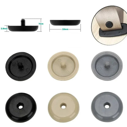 Car Seatbelt Buckle Stop Button Clips – Seatbelt Adjuster Retainer Rivets (10pcs)