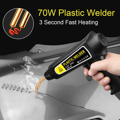 Hot Stapler Gun Bumper Repair Kit 110V 220V 70W – Garage Tools for Plastic Welding