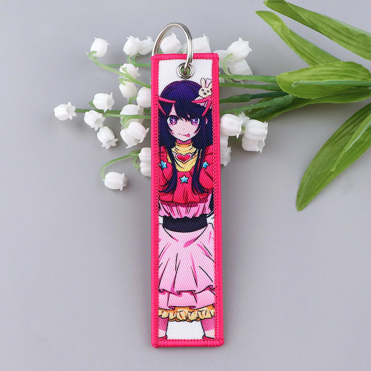 Embroidered Keychain - Sexy Anime Girls Manga Style