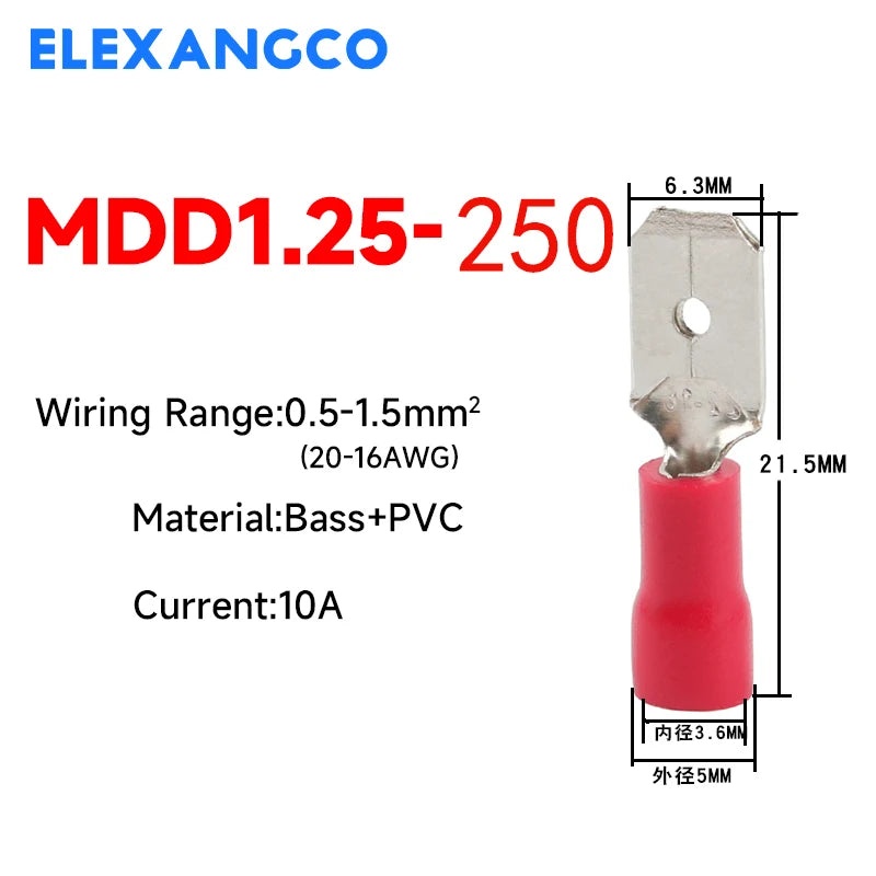 Insulated Spade Wire Connector Assortment