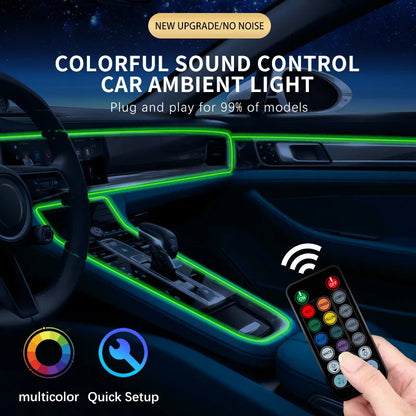 Car Ambient Interior lighting - 1M/3M/5M/10M Flexible Neon Waterproof Multicolor Led Strip