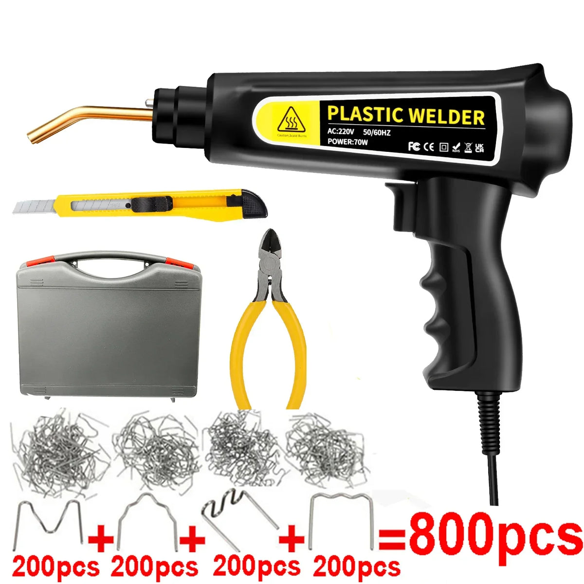 70W Hot Stapler Plastic Welding Machine – Car Bumper Repair Kit