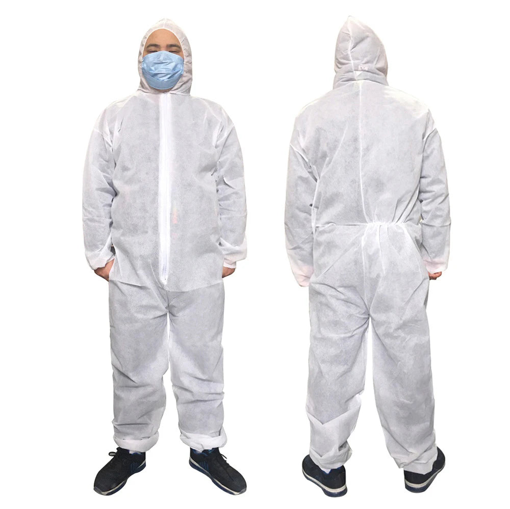 Disposable Dustproof Coverall Suit – Water & Oil Resistant Paint Spray Protection