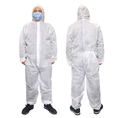 Disposable Dustproof Coverall Suit – Water & Oil Resistant Paint Spray Protection
