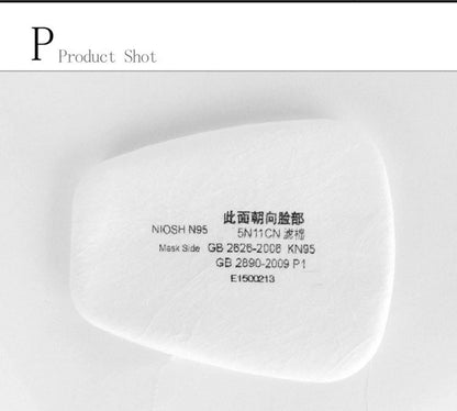 BULK. 5N11 Dust-proof Cotton Filters 501 For 3M 6001 6002 6004 6200 7502 6800 Chemical Respirator Gas Mask Protection