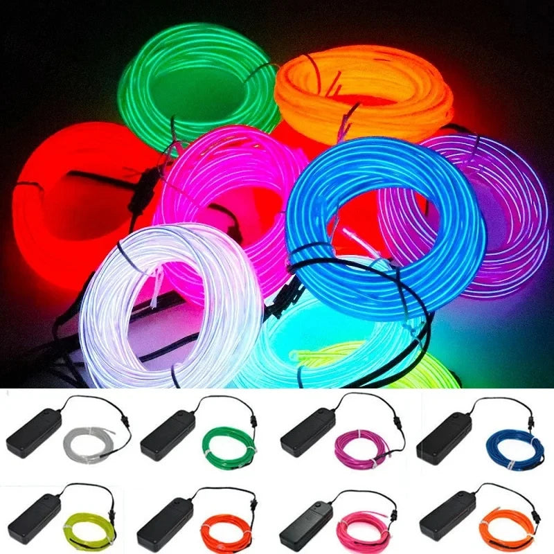Car Ambient Interior lighting - 1M/3M/5M/10M Flexible Neon Waterproof Multicolor Led Strip