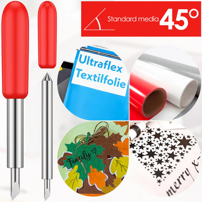 Replacement Cutting Blades for Roland & Cricut Plotters – 30/45/60 Degree Vinyl Cutter Blades