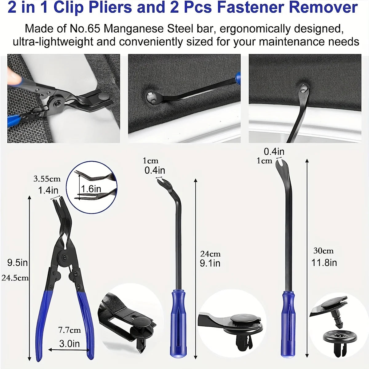 19-Piece Trim Removal Tool & Clip Plier Set