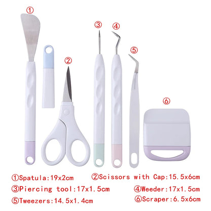 6-Piece Vinyl Weeding & Cutting Tool Set – Wrap, Decal & Craft Kit